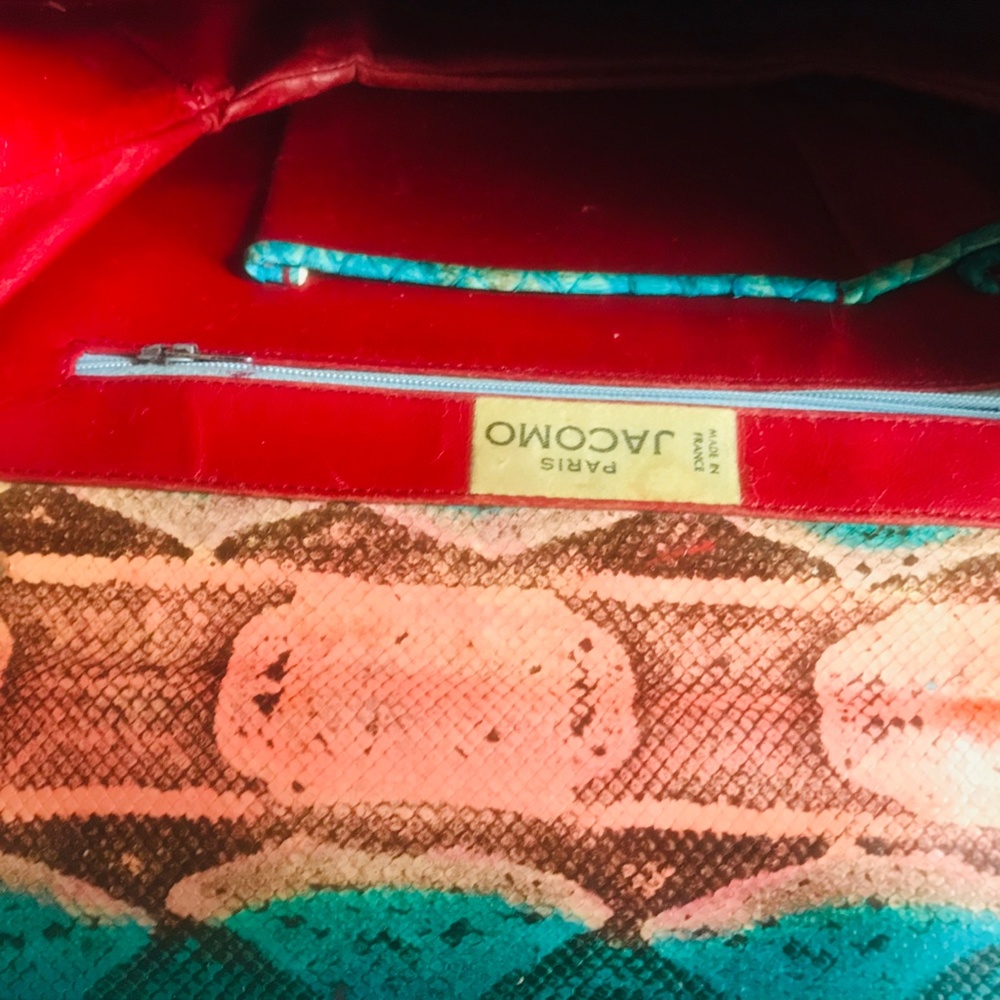 Sexy Vintage Jacomo Exotic-Mix Skin Handbag - Picture 11 of 14